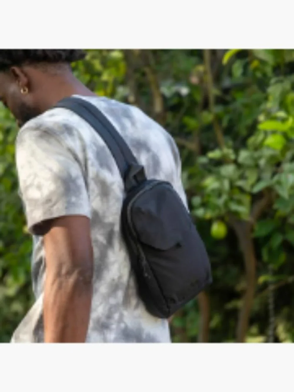Unisex Crossbody Sling Bag Adjustable Strap Secure Zip Pockets Travel Everyday